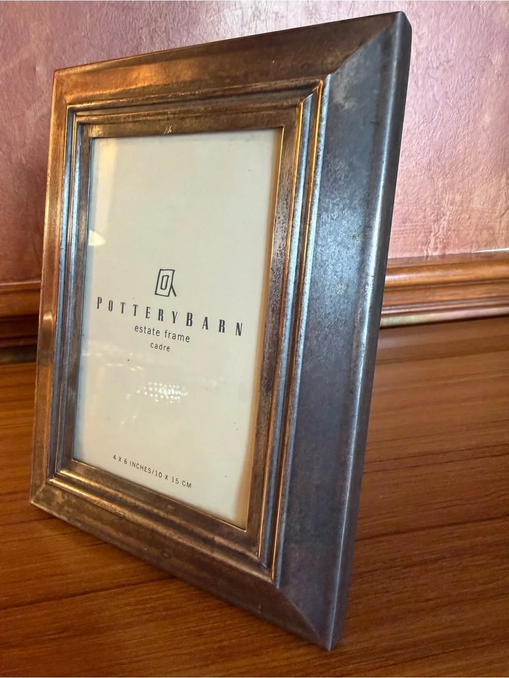 Pottery Barn Estate Picture Photo Frame Silver Tone 4 X 6 Classic Wedding